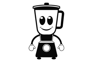 blender vector silhouette black and white