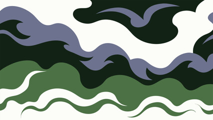 Obraz premium Abstract landscape with flowing shapes in earthy tones for modern design concepts
