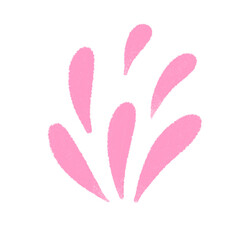 Vertical Pink Splash with Hand-Painted Watercolor Feel