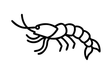 lobster vector illustration line art