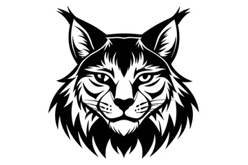 Vector illustration of a wild lynx head, a powerful symbol of a lynx , perfect for a tattoo or mascot