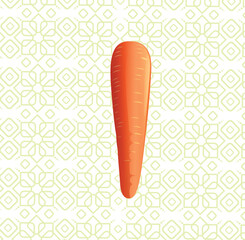 carrot on a white background