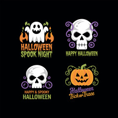 halloween icon set