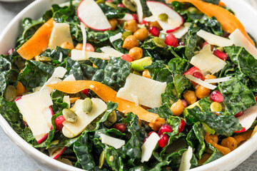 Healthy Homemade Fresh Kale Salad