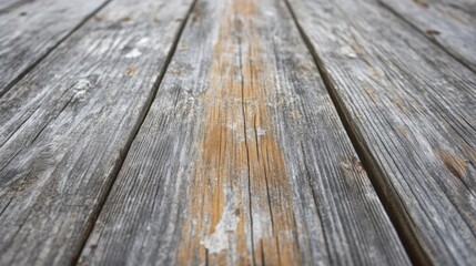 Close-up view of weathered gray wooden planks.