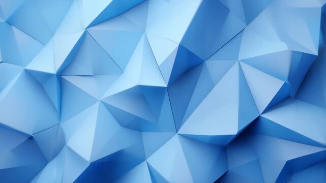 Abstract blue geometric background with polygonal shapes creating a modern and visually appealing texture