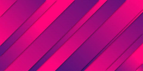 Obraz premium Abstract pink and purple geometric background. Modern diagonal stripe texture with gradient. Creative colorful vector illustration for trendy banner or wallpaper