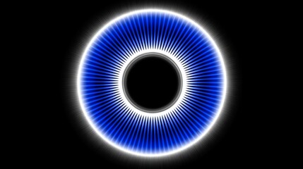 Circular pattern of fading dot rings centered over a shifting gradient base, giving the illusion of movement and dimension