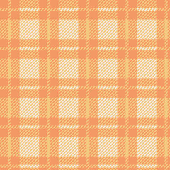 Seamless Orange and Beige Plaid Pattern