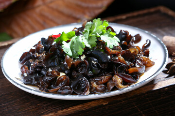 Chinese cuisine, Cantonese cuisine, cold mixed fungus