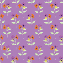 seamless pattern with flowers