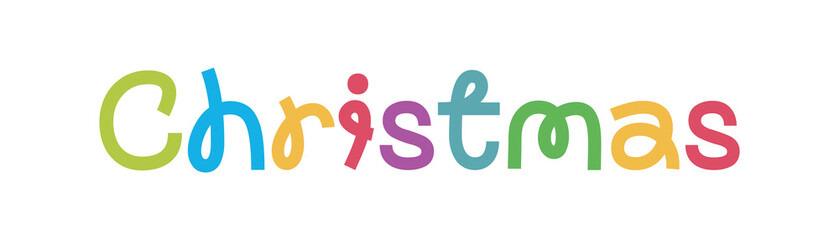 Christmas font color style for t shirt, party poster, kids book, flier, decoration, card, sale banner, printing on fabric, industrial. Cool typeface. Trendy alphabet. Vector 10 eps
