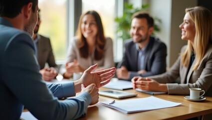 Business professionals meeting discussion teamwork partners working co