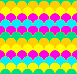 Bright Birthday Scallop Seamless Repeat