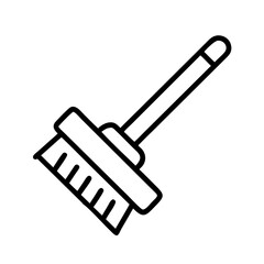 Cleaning brush vector illustration for home cleaning and scrubbing tool icon design element usage