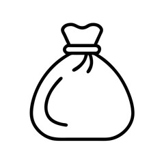 Downloadable money bag icon vector illustration for finance and investment concept design element