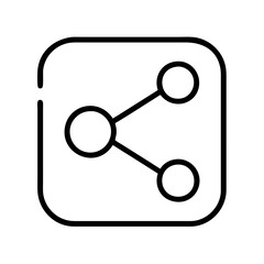 Share icon vector illustration for social media and networking platforms connection concept design