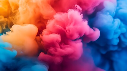 Dreamy pastel-colored abstract background with smooth curves and vibrant hues creating a harmonious visual image