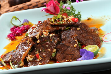 Chinese cuisine, Cantonese cuisine, cold beef salad