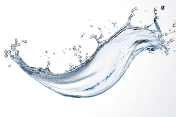 Blue water splash or wave splash isolated on transparent background png .generated ai	
