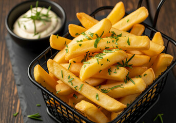 Golden French Fries with Herbs