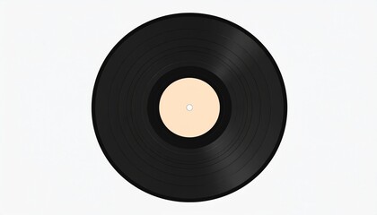 Classic Vinyl Disc Illustration