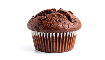 Chocolate muffin close-up