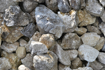 bunch of large grey boulders
