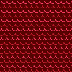 Red Wave Pattern Background