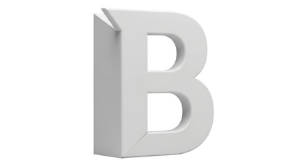 Fototapeta premium Isolated White Letter B
