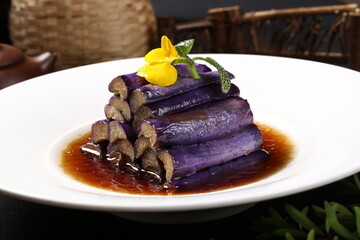 Chinese cuisine, Cantonese cuisine, cold eggplant salad