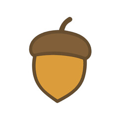 illustration icon acorn vector on white background
Vector icon autumn