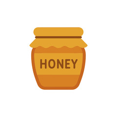 illustration icon honey in a jar vector on white background
Vector icon autumn
