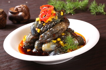 Chinese cuisine, Cantonese cuisine, cold eggplant salad