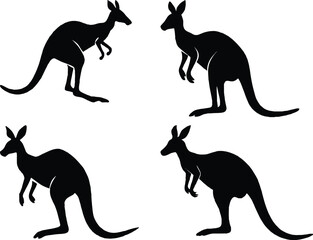 Kangaroo Silhouette Vector