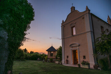 Fototapeta premium Montemisio, Ascoli Piceno. Sanctuary of the Madonna della Consolazione.