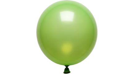 Isolated green balloon
