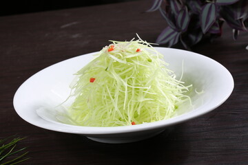 Chinese cuisine, Cantonese cuisine, cold lettuce shreds