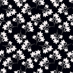 Digital floral allover design pattern seamless textile vector file professional work