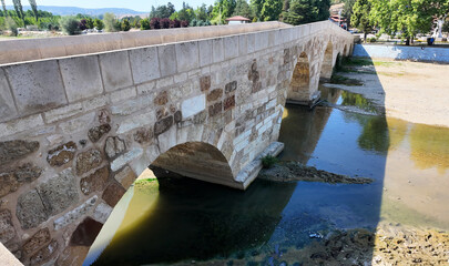 The Historical Stone Bridge in Taskopru, Kastamonu, Turkey was built in the 14th century.