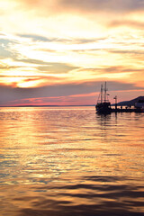 sunset at the sea