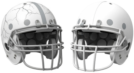 Fototapeta premium Isolated American Football Helmet