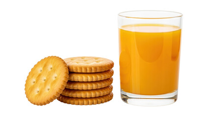 Isolated Crackers and Juice