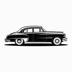 Fototapeta premium Classic Car Illustration
