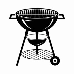 Classic Charcoal Grill Icon Design