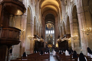 Basilique Saint Sernin, basilique de style roman, ville de Toulouse, département de la Haute...