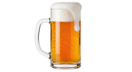 Isolated Glass of Beer with Foam