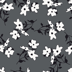 abstract seamless pattern with flowers