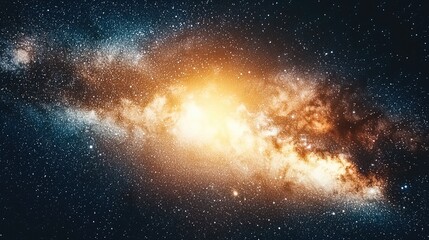 Vibrant nebulae illuminate the dark cosmos, casting light on distant galaxies and shimmering stars