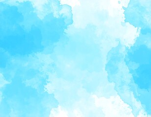 Light blue watercolor sky